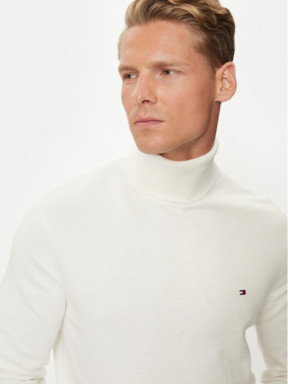 Tommy Hilfiger Tommy Hilfiger Rolák MW0MW28048 Bílá Regular Fit