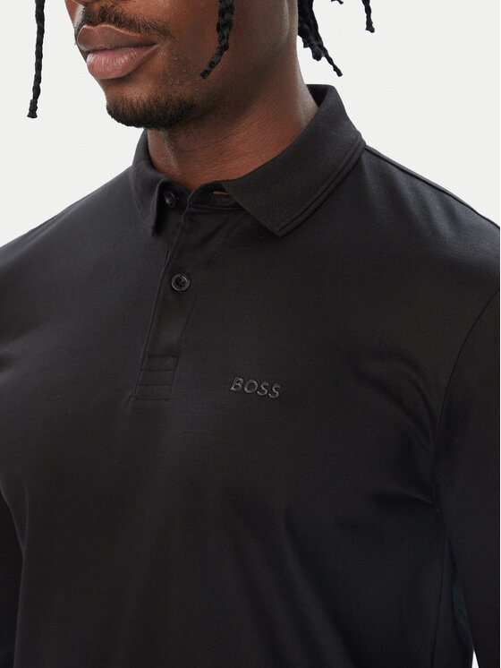 BOSS BOSS Polo majica Pirol 50544335 Črna Regular Fit