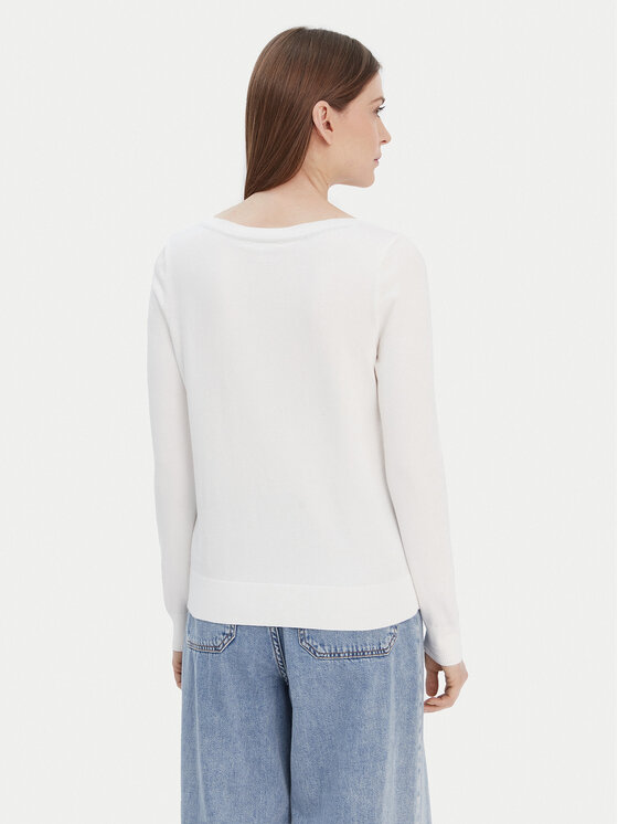 Tommy Hilfiger Tommy Hilfiger Πουλόβερ WW0WW42050 Λευκό Regular Fit
