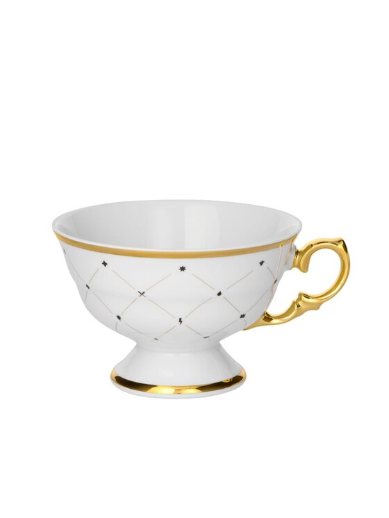 Ćmielów Ćmielów Filiżanka do herbaty Alasca Circus Black Biały