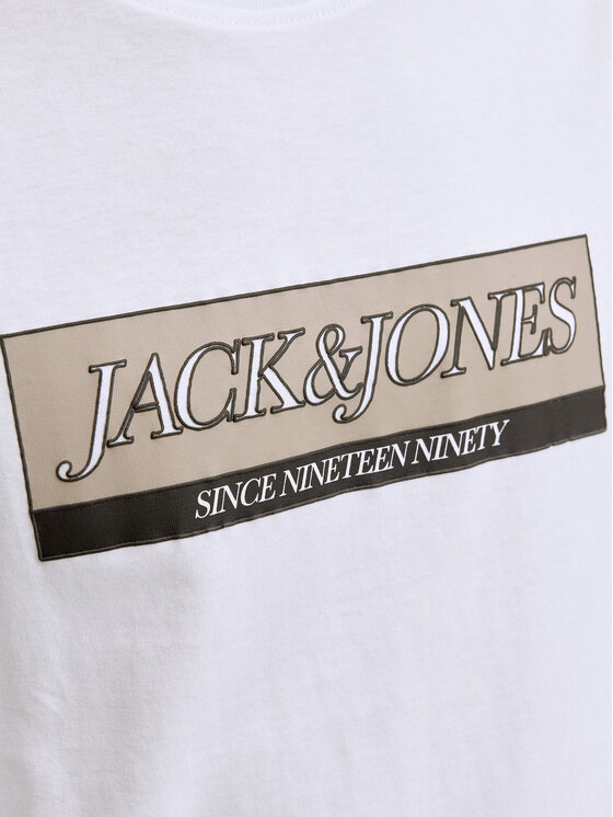 Jack & Jones Jack & Jones Tricou Rinwood 12283628 Alb Regular Fit