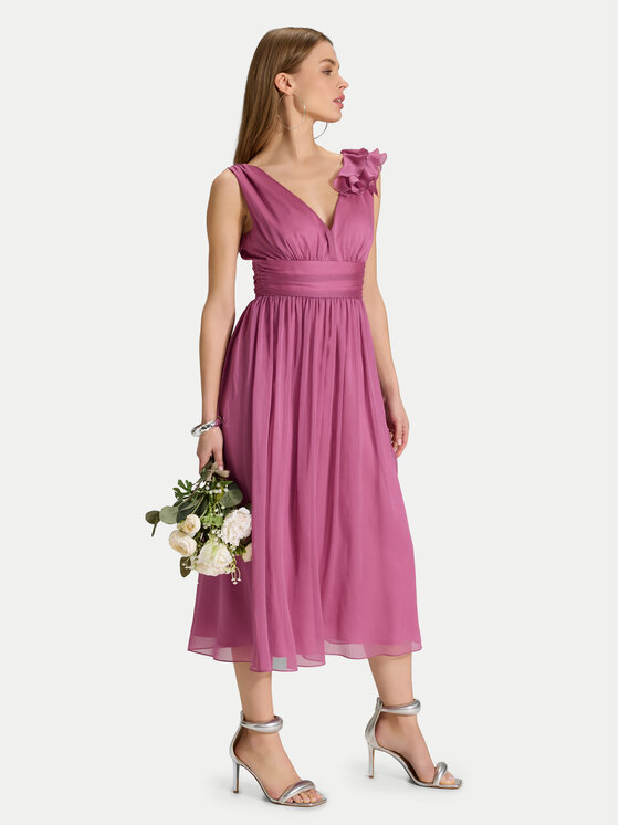 Swing Swing Sukienka koktajlowa 5AJ07600 Różowy Regular Fit