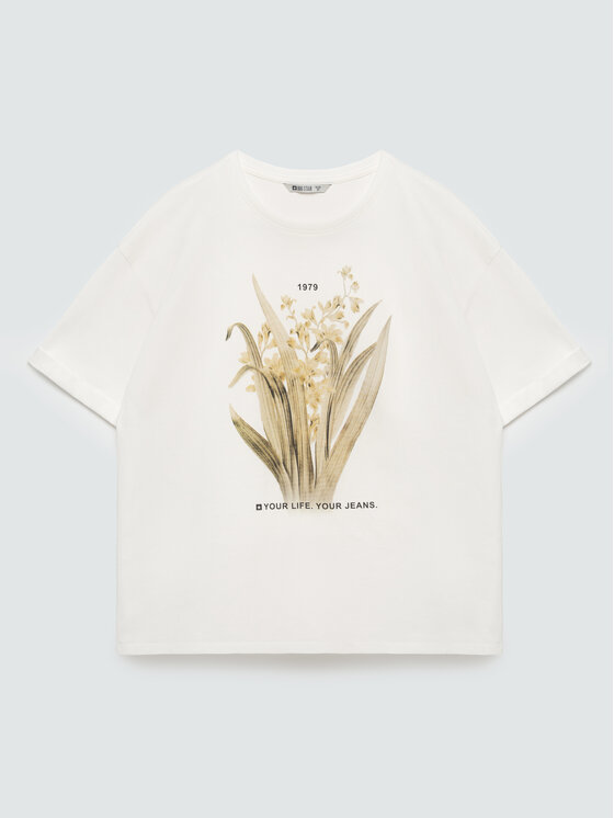 BIG STAR BIG STAR T-Shirt LIKA Biały Comfort Fit