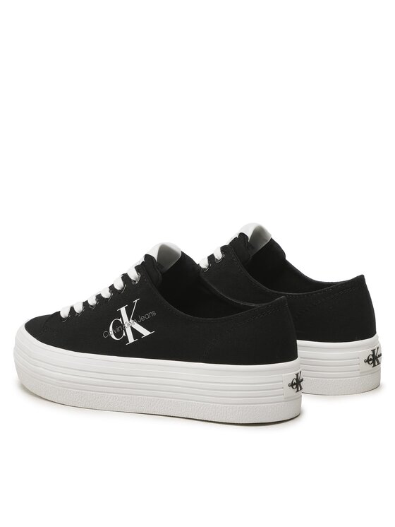 Calvin Klein Jeans Calvin Klein Jeans Tenisky Vulc Flatform Essential Mono YW0YW01030 Černá