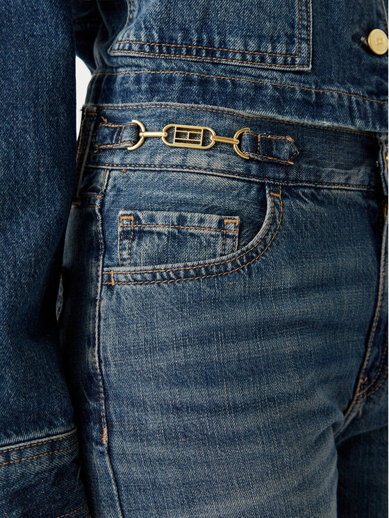 Tommy Hilfiger Tommy Hilfiger Jeans hlače WW0WW49963 Modra Flared Fit