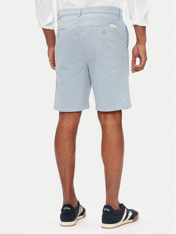 Pepe Jeans Pepe Jeans Szorty materiałowe PM801181 Błękitny Regular Fit