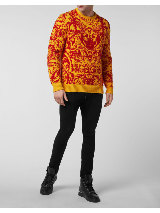 PHILIPP PLEIN PHILIPP PLEIN S dlhými rukávmi 2261 Žltá Regular Fit