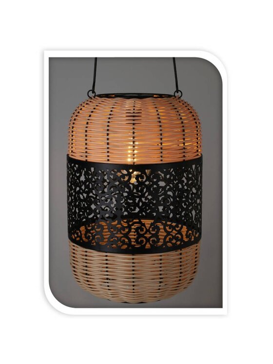 MIAhome MIAhome Lampion solarny SERENUM 36X24 cm Czarny