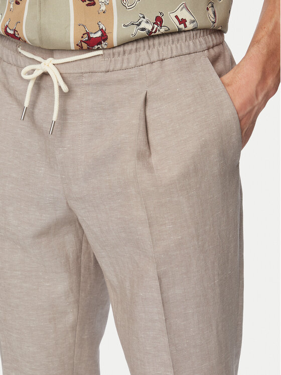 HUGO HUGO Auduma bikses Getlin 50559695 Gaiši brūna Slim Fit