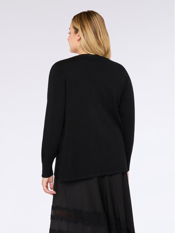 Fiorella Rubino Fiorella Rubino Cardigan M628L008002N033 Nero A-Line Fit