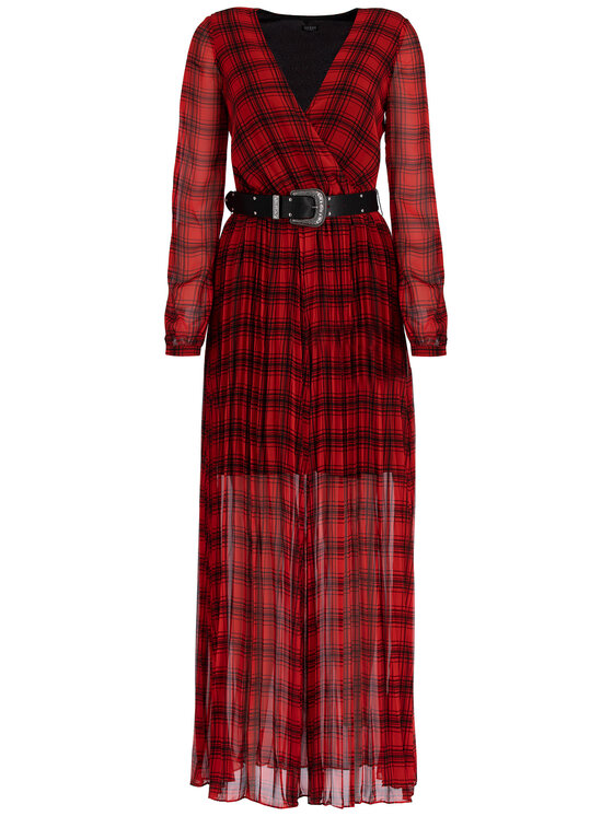Guess Guess Kleid für den Alltag W93K96 WBUD0 Rot Regular Fit