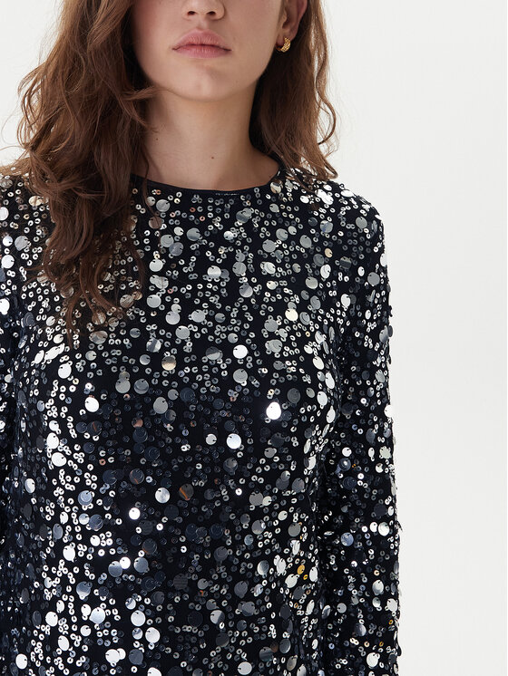 ONLY ONLY Коктейльна сукня Anika 15358384 Чорний Loose Fit