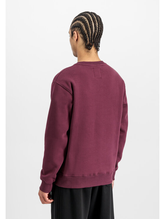 Alpha Industries Alpha Industries Bluza Basic Small Logo Sweatshirt Czerwony Regular Fit