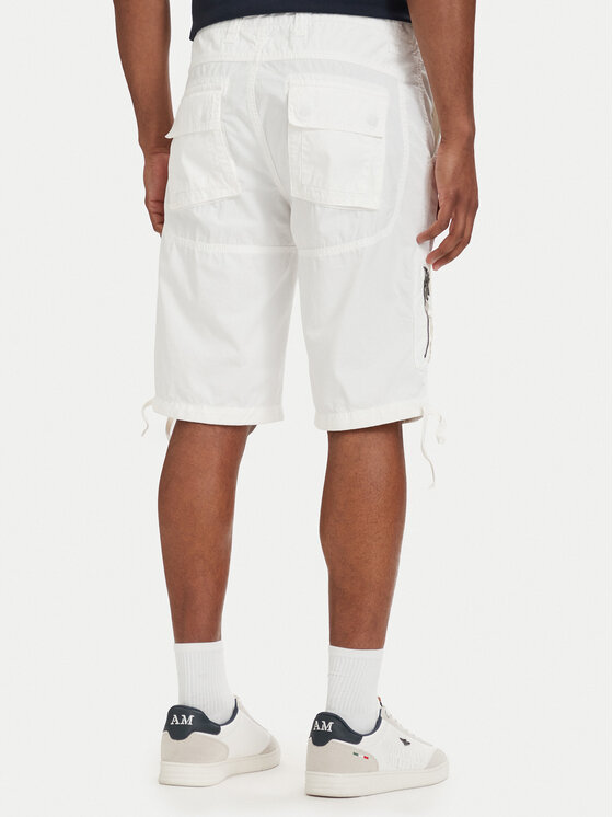 Aeronautica Militare Aeronautica Militare Pantaloncini di tessuto 261BE0041UCT01122 Bianco Regular Fit