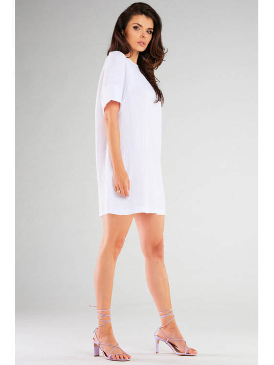 Infinite You Infinite You Sukienka M259 Biały Basic Fit