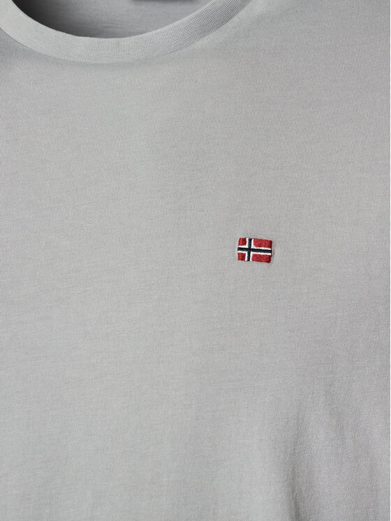 Napapijri Napapijri Marškinėliai Salis NP0A4H8D Pilka Regular Fit