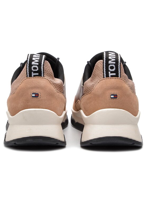 tommy hilfiger cool leather debossed sneaker