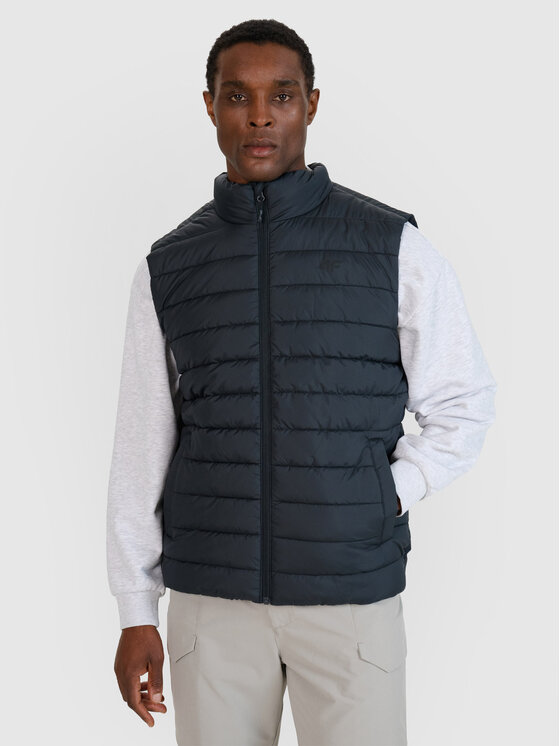 4F 4F Kamizelka BASIC+ Czarny Regular Fit