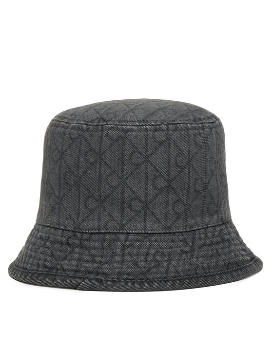Calvin Klein Calvin Klein Καπέλο Denim Emblem Burnout Bucket LV04F5043G Γκρι