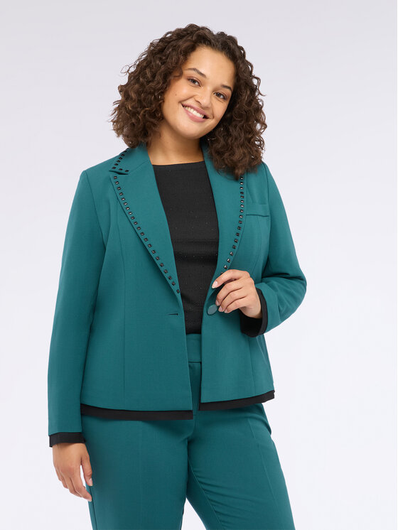 Fiorella Rubino Fiorella Rubino Giacca outdoor Q550T000235N024 Turchese Regular Fit