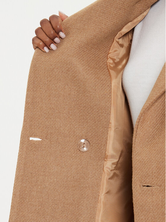 Rinascimento Rinascimento Wollmantel CFC0120109003 Beige Regular Fit