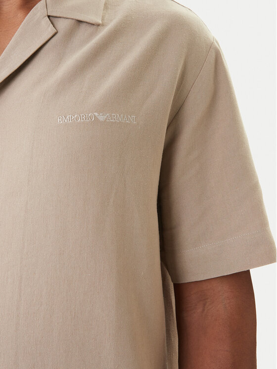 Emporio Armani Emporio Armani Marškiniai EM000593 AF20590 U6213 Smėlio Regular Fit