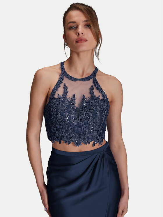 Hey Kyla Hey Kyla Estélyi ruha 5AI066HK Sötétkék Slim Fit