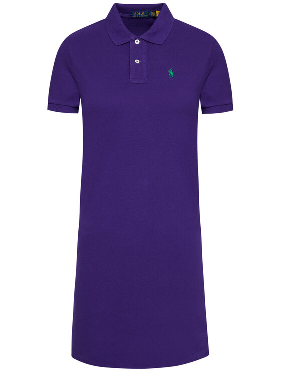 Polo Ralph Lauren Polo Ralph Lauren Každodenní šaty Ssl 211799490013 Fialová Regular Fit