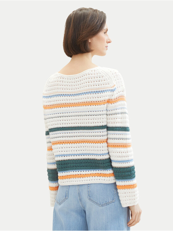 Tom Tailor Tom Tailor Sveter 1040352 Farebná Loose Fit