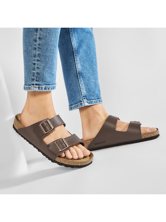 Birkenstock Birkenstock Klapki Arizona Birko-Flor 0051701 Brązowy