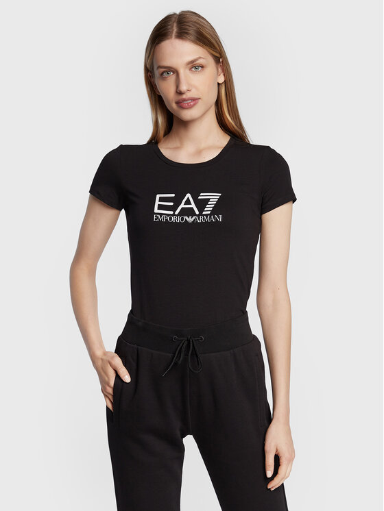 EA7 Emporio Armani EA7 Emporio Armani T-Shirt 8NTT66 TJFKZ 1200 Černá Slim Fit