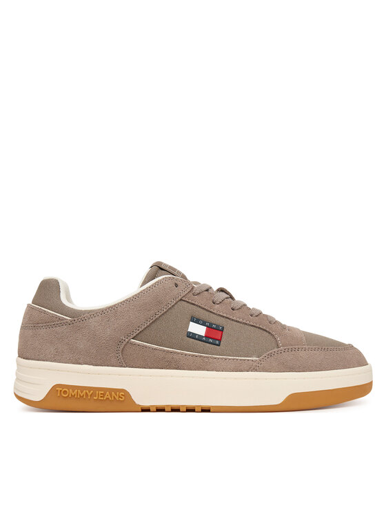 Tommy Jeans Tommy Jeans Superge Canvas Leather Cupsole Trainers EM0EM01680 Rjava
