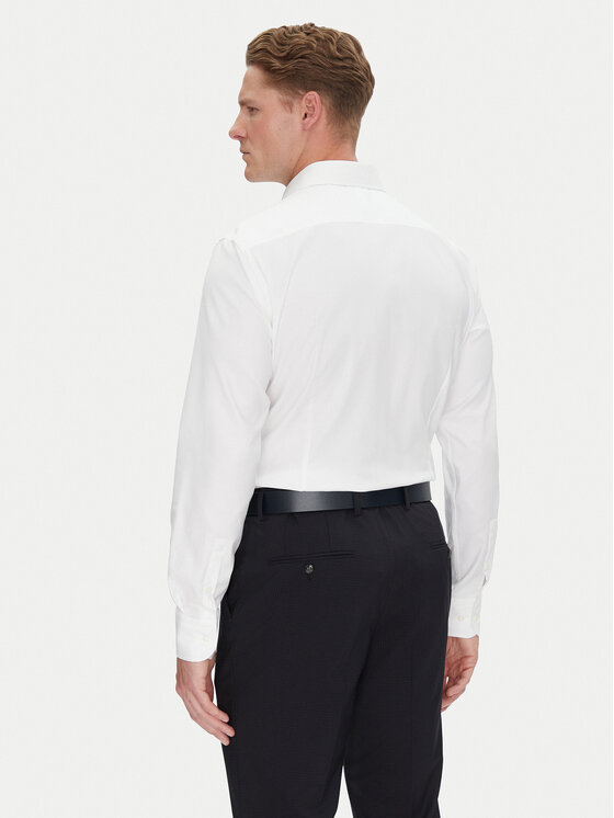 BOSS BOSS Marškiniai H-Hank 50538962 Balta Slim Fit