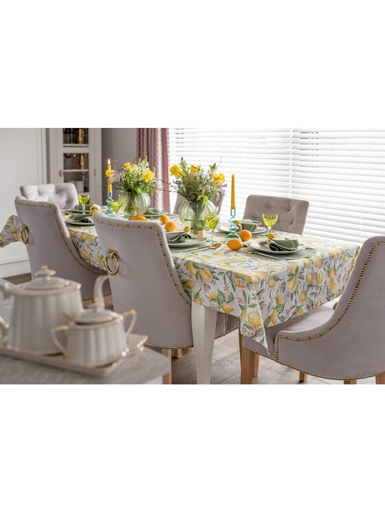 Roseberry Home Roseberry Home Podkładka na stół dwustronna Lemonade & Stripes Żółty