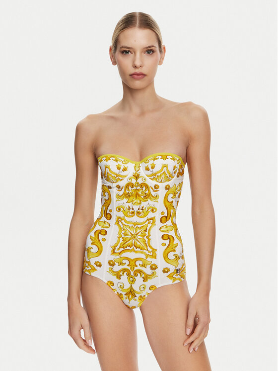 Dolce&Gabbana Dolce&Gabbana Бански костюм O9A13J ONO19 Жълт