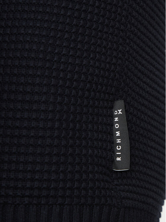Richmond X Richmond X Pulover UMP25113TS Mornarsko modra Regular Fit