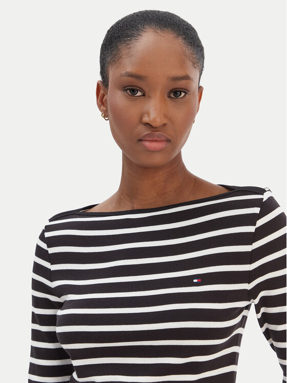 Tommy Hilfiger Tommy Hilfiger Bluză New Cody WW0WW40589 Negru Slim Fit