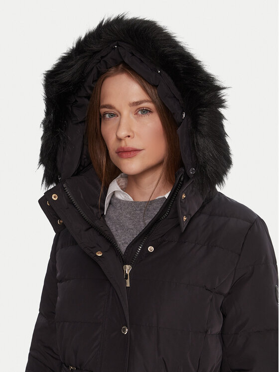 Morgan Morgan Παλτό χειμωνιάτικο 252-GSARI Μαύρο Regular Fit