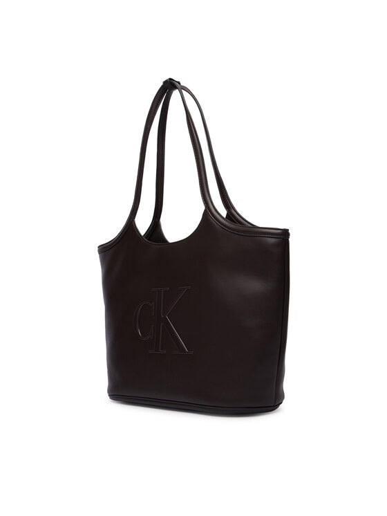 Calvin Klein Calvin Klein Handtasche Bold Ck Shopper LV04F3562G Dunkelbraun