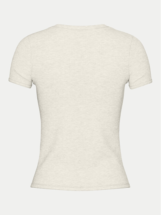 Pieces Pieces T-Shirt May 17154483 Szary Slim Fit