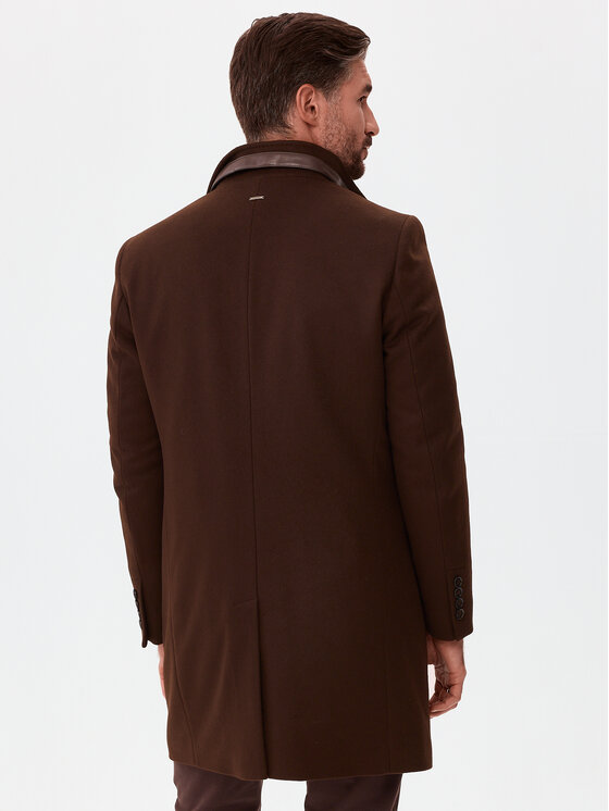 Evenemen Evenemen Płaszcz zimowy FLORESTI II TABACCO Brązowy Slim Fit