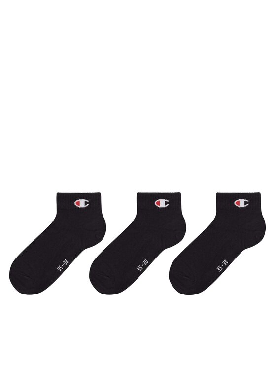 Champion Lot de 3 paires de chaussettes basses femme U20099-KK001 (35-38)  Noir