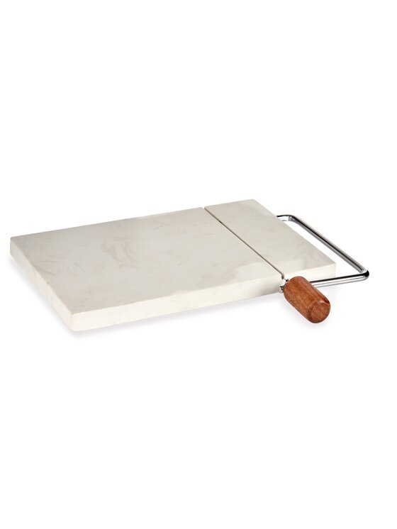 MIAhome MIAhome Deska do krojenia sera z gilotyną 24x21 cm TAGLIERE biała Biały