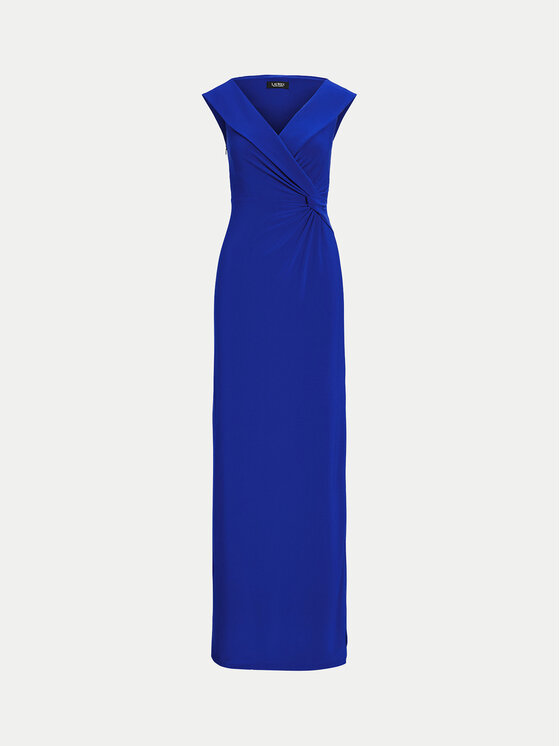 LAUREN RALPH LAUREN LAUREN RALPH LAUREN Večerna obleka 253863940021 Modra Slim Fit
