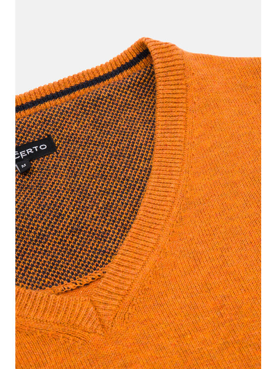 Lancerto Lancerto Sweter Harrison SW073123000002 Pomarańczowy Regular Fit