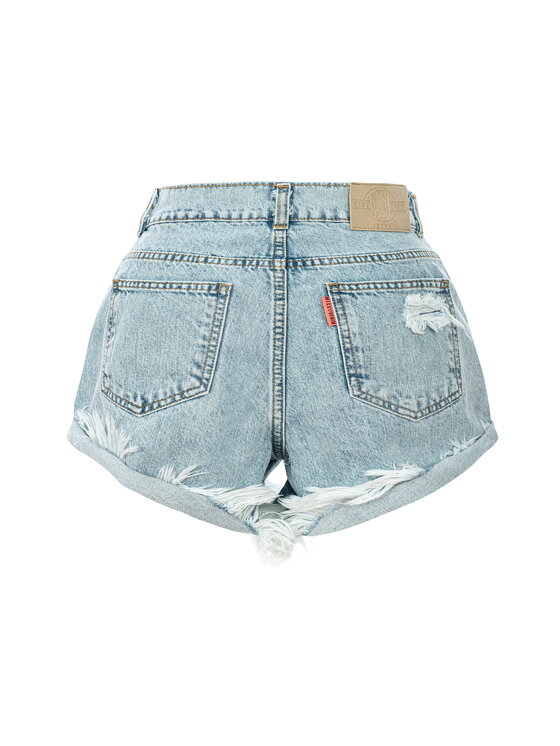 MissDenim MissDenim Szorty jeansowe Boyfriend Niebieski Boyfriend Fit