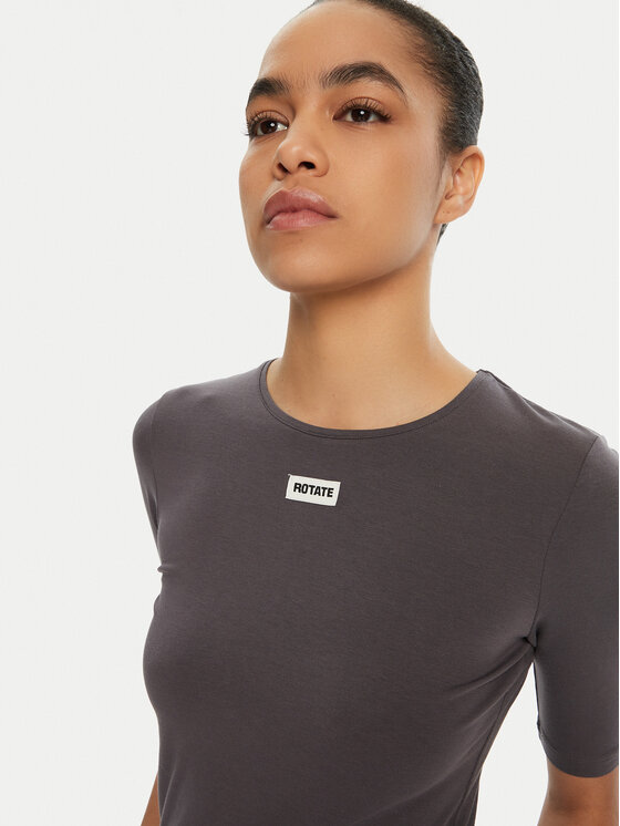 ROTATE ROTATE T-Shirt 114094 Szary Regular Fit
