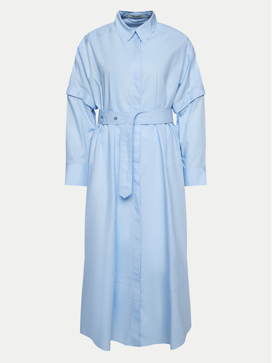 IVY OAK IVY OAK Rochie tip cămașă Norena IO117614 Albastru celest Regular Fit