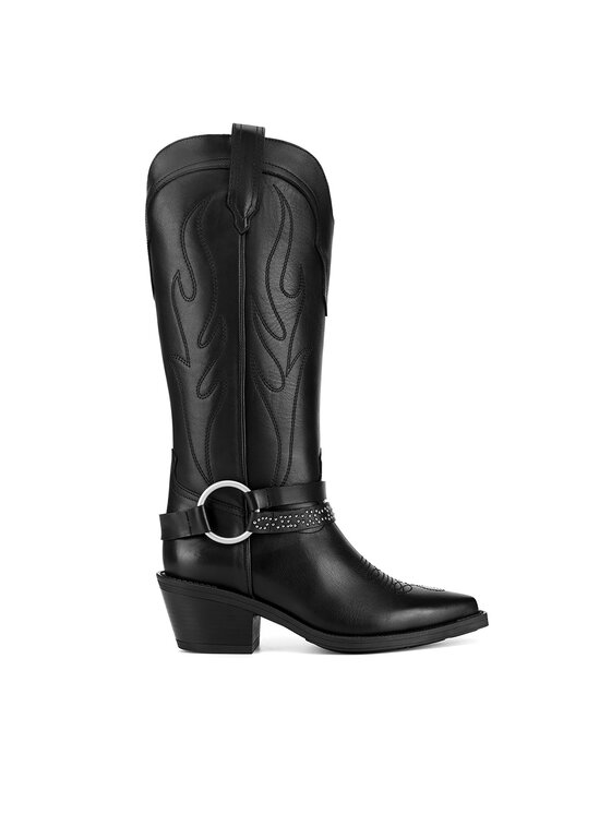Badura Badura Cizme și botine cowboy PERI-0781 Negru