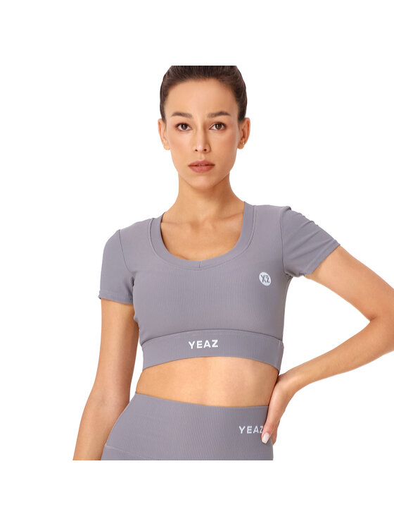 Yeaz Yeaz T-Shirt CLUB LEVEL T-Shirt Szary Slim Fit